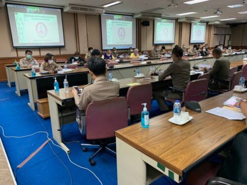 ประชุมเชิงปฏิบัติการจัดทำแผนปฏิบัติการป้องกันและปราบปราม การค้ามนุษย์จังหวัดอ่างทอง ประจำปี 2565