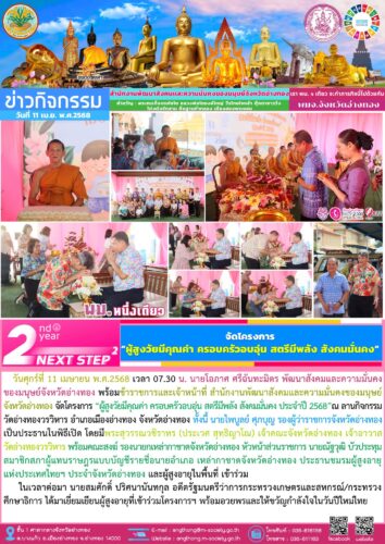 “ผู้สูงวัยมีคุณค่า ครอบครัวอบอุ่น สตรีมีพลัง สังคมมั่นคง ประจำปี 2568”