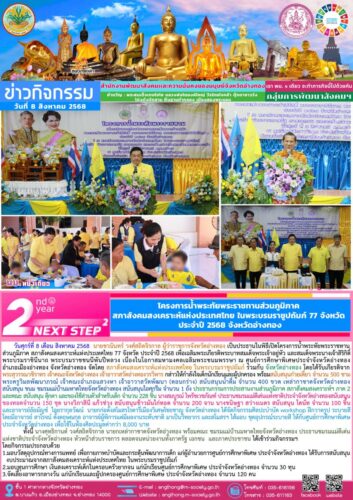 โครงการน้ำพระทัยพระราชทานส่วนภูมิภาค สภาสังคมสงเคราะห์แห่งประเทศไทย 77 จังหวัด ประจำปี 2568